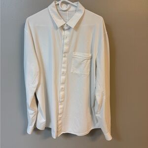 Lululemon Athletica White Button Down Shirt